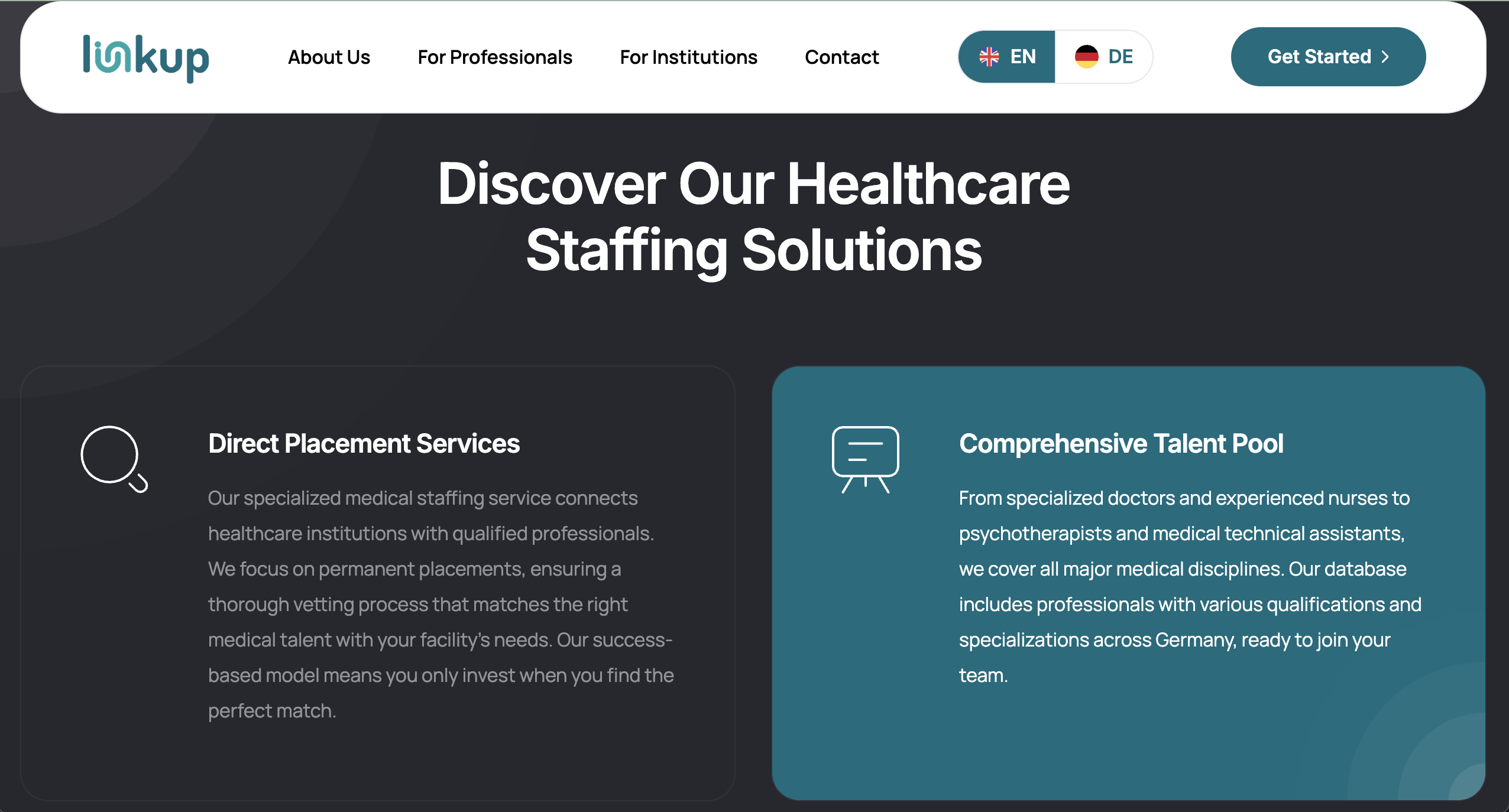 LinkUp Recruitment Platform - Screenshot 2