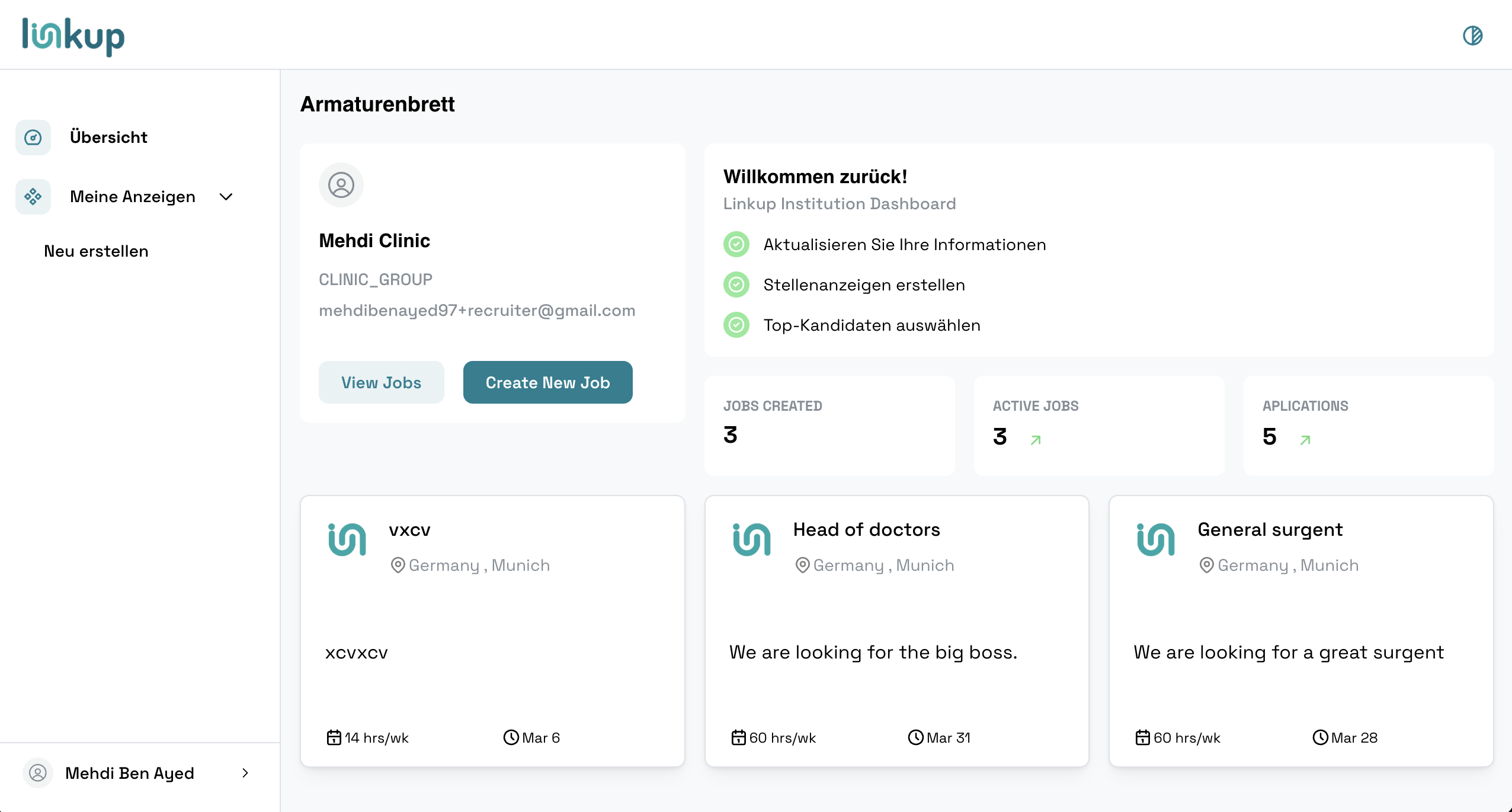 LinkUp Recruitment Platform - Screenshot 3