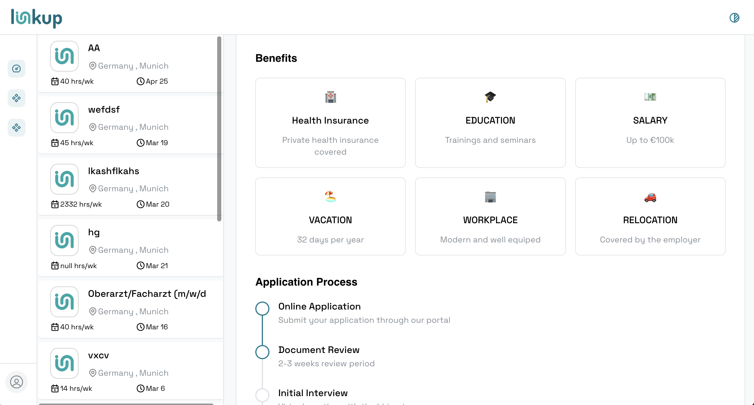 LinkUp Recruitment Platform - Screenshot 4